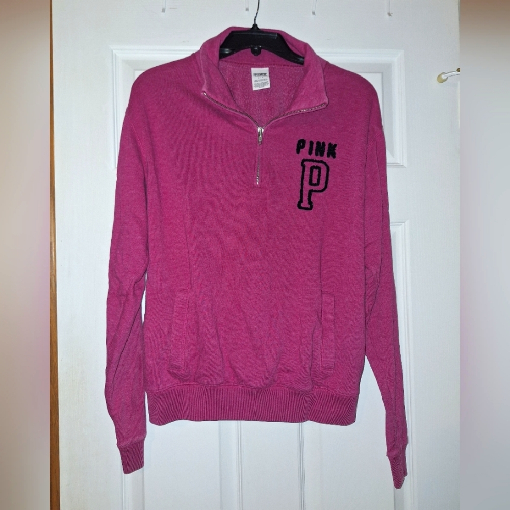 Pink Quarter-Zip Pullover by PINK Victoria's Secret